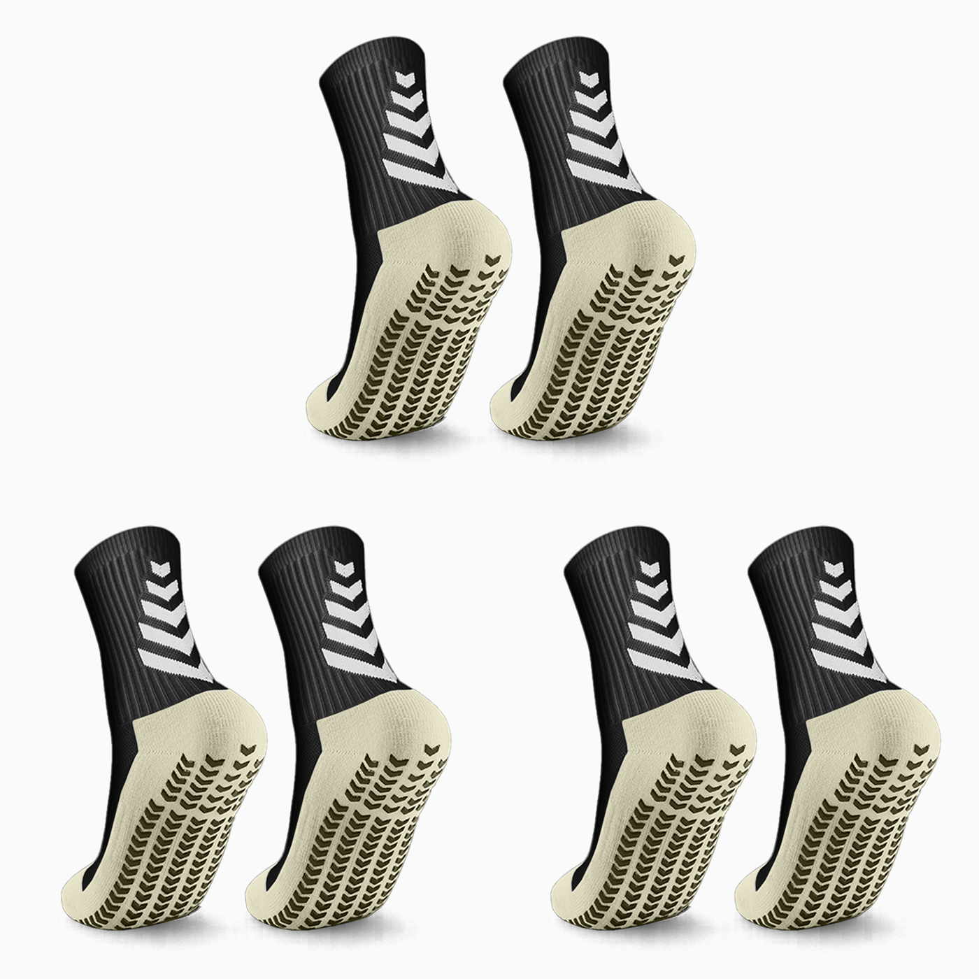 PLYA | 3 Pairs of Adults Grip Socks 2.0