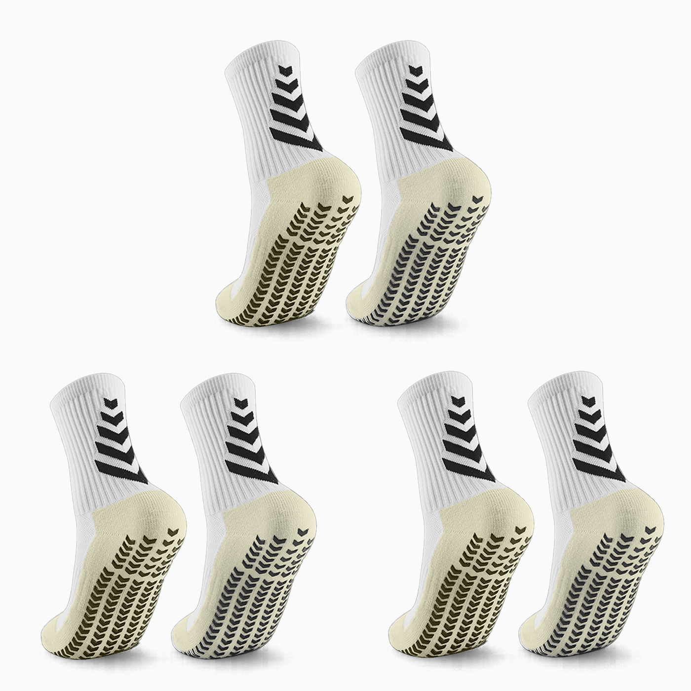 PLYA | 3 Pairs of Adults Grip Socks 2.0