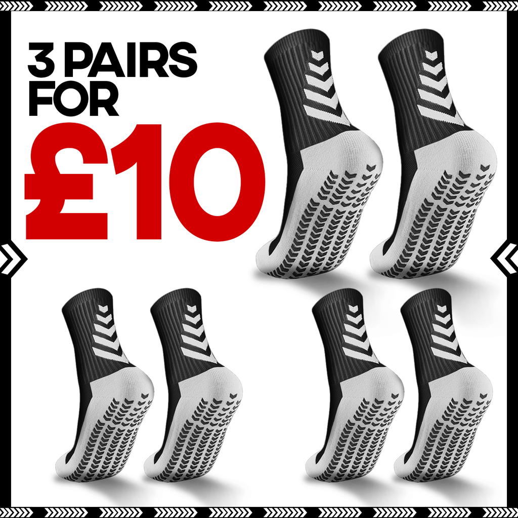 PLYA | 3 Pairs of Adults Grip Socks 2.0