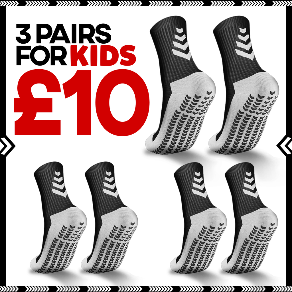 PLYA | 3 Pairs of Kids Grip Socks 2.0